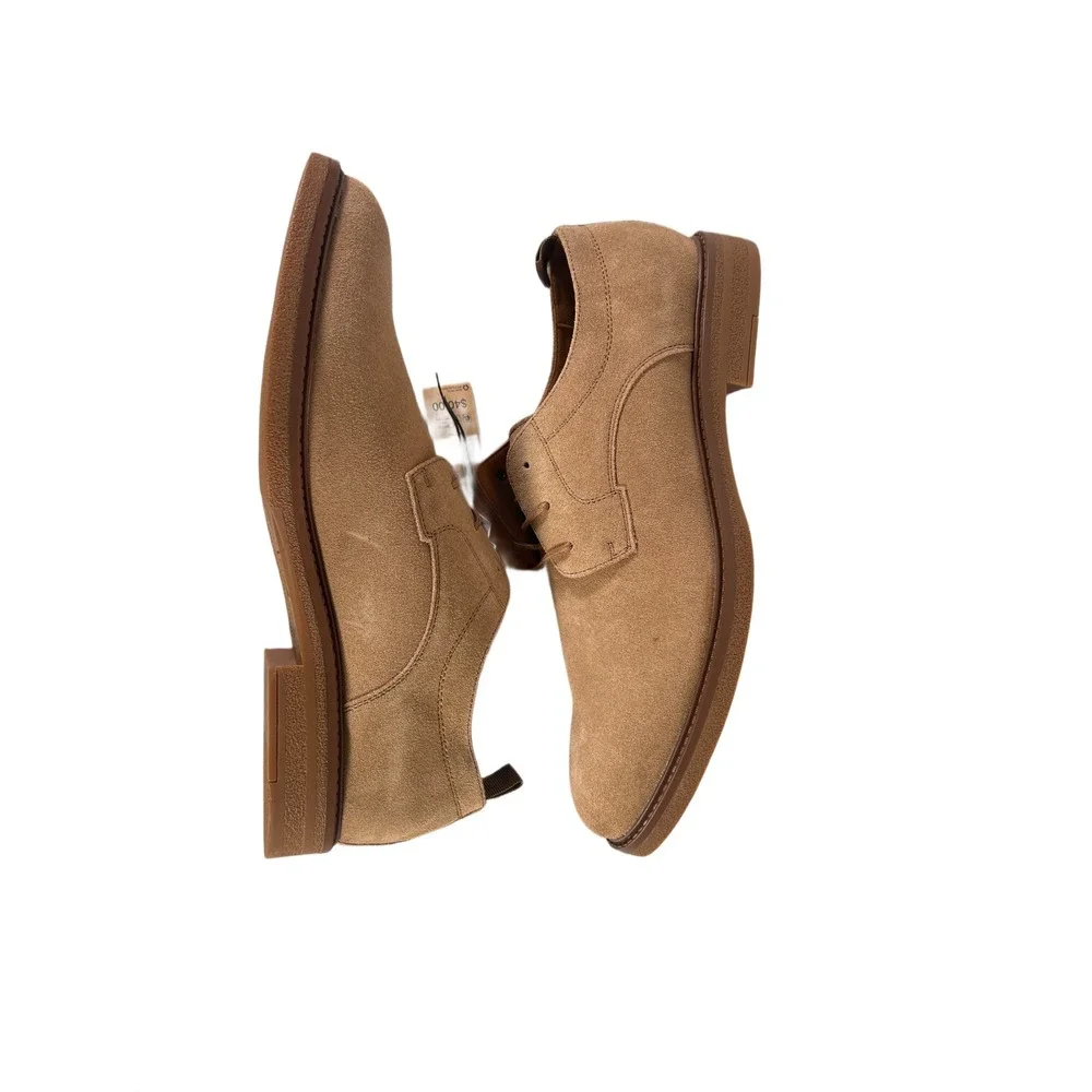 MEN SIZE 12 Madden NYC SUEDE UPPER TRP OUTSOLE‎ Terry Dress Shoe Taupe Color NEW